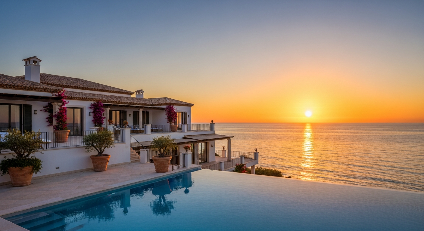Luxury coastal villa
